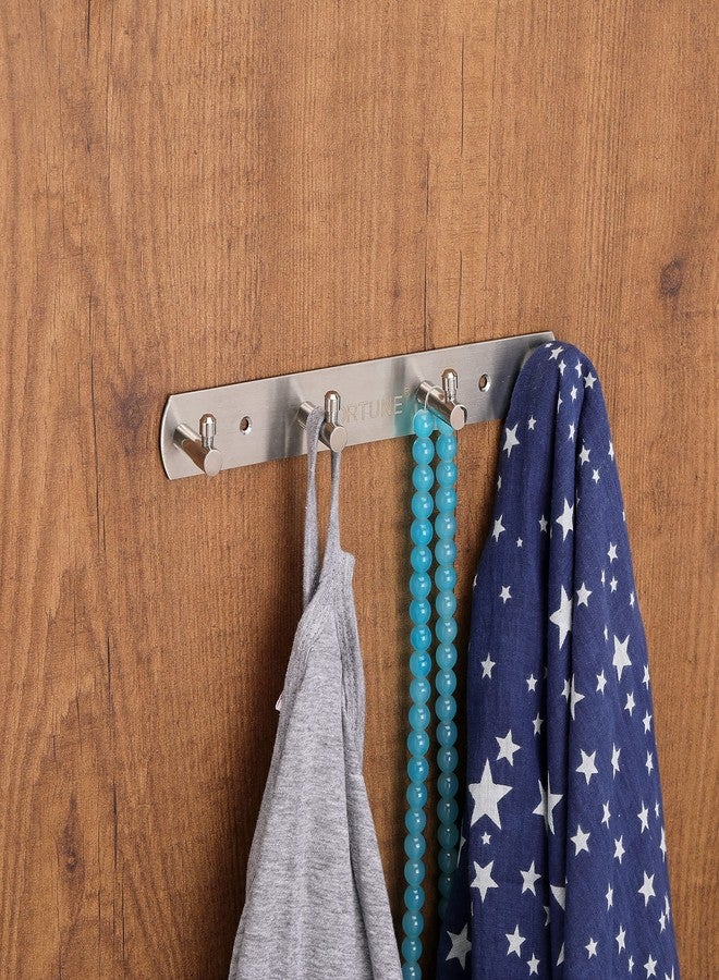 Fortune Pure Stainless Steel Hook Plate/Hook Patti - (4 Hook) - Image 3